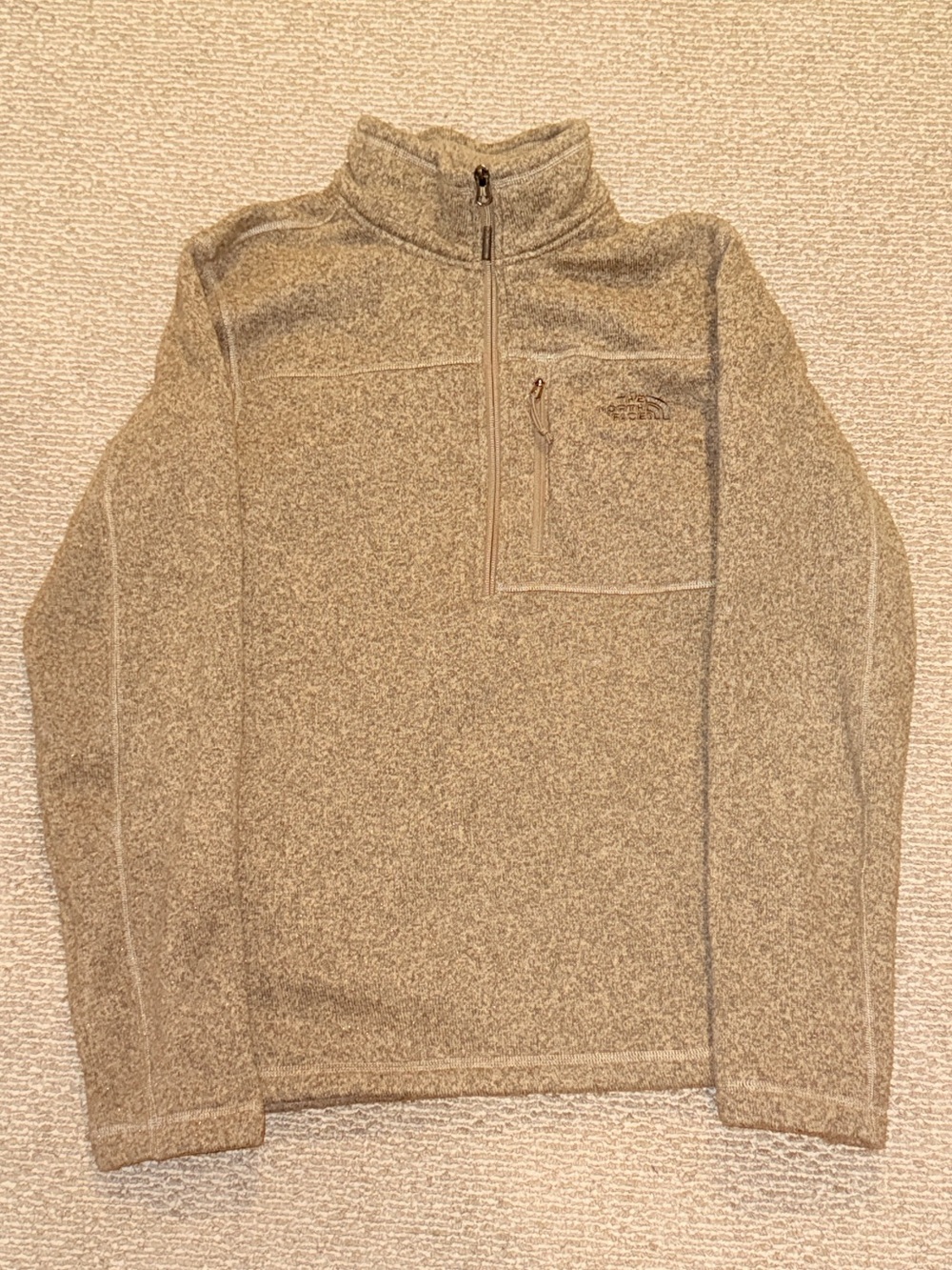The North Face Quarter-Zip Fleece – Heather Tan / Oatmeal